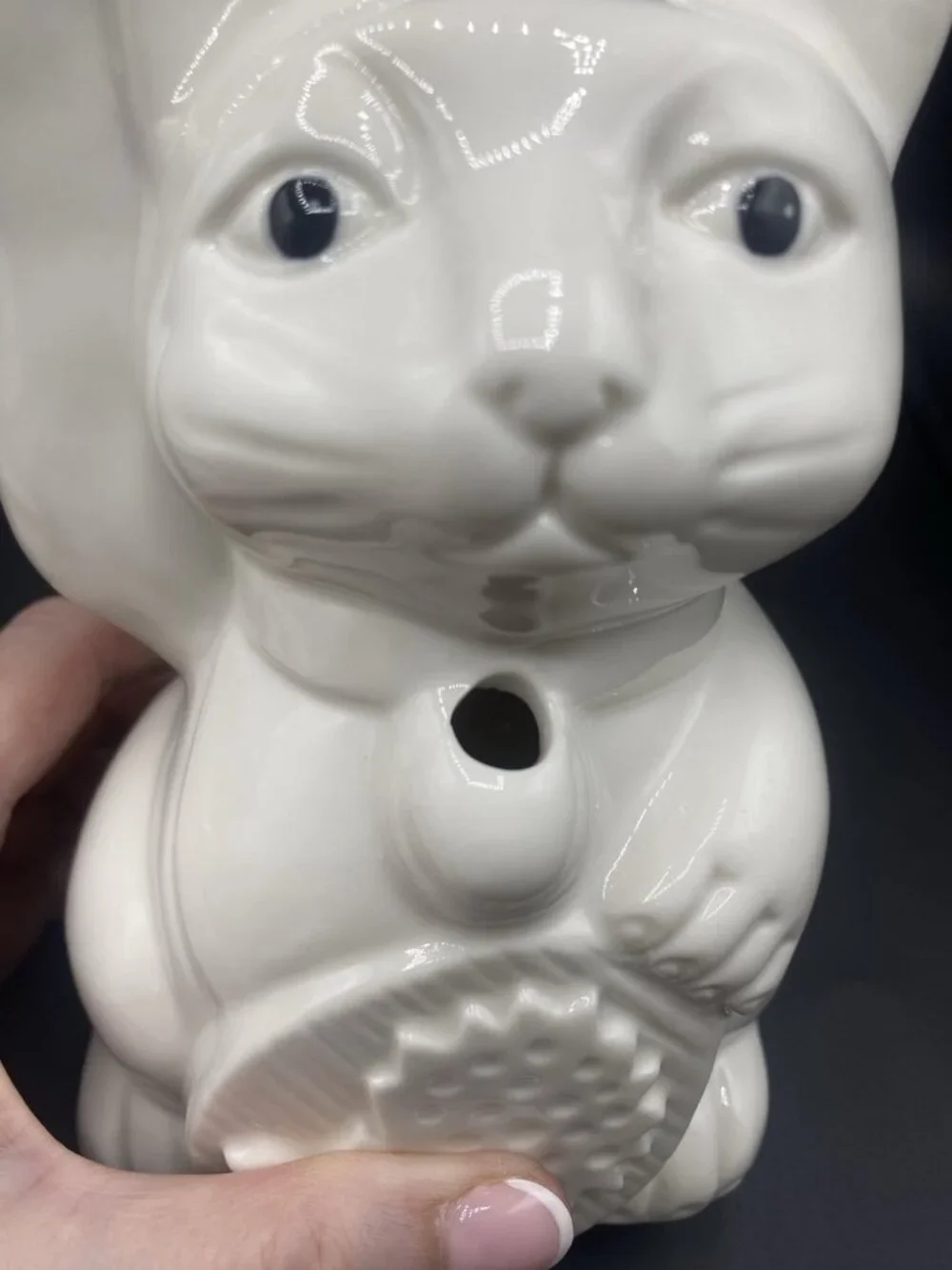 Benihana Maneki Neko Lucky Cat White Tiki Mugs Right Paw Raised Lot of 2